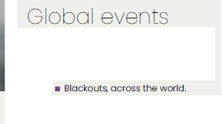 blackout prediction