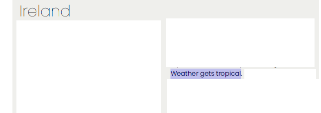omega block sunny weather