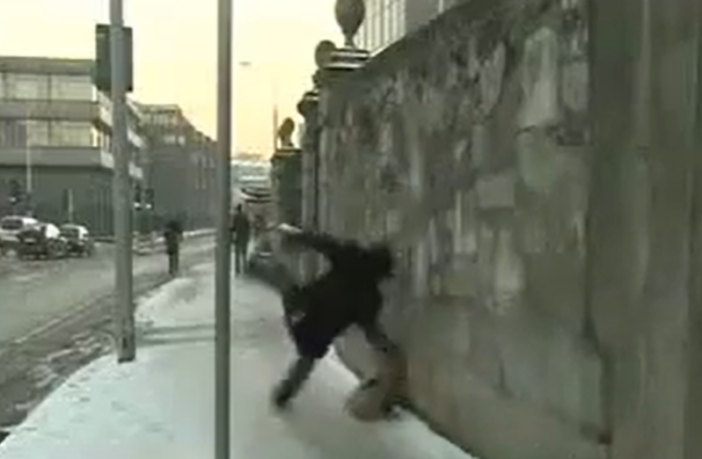 Irish Man Slipping on Ice: The Fall That Refuses to Die