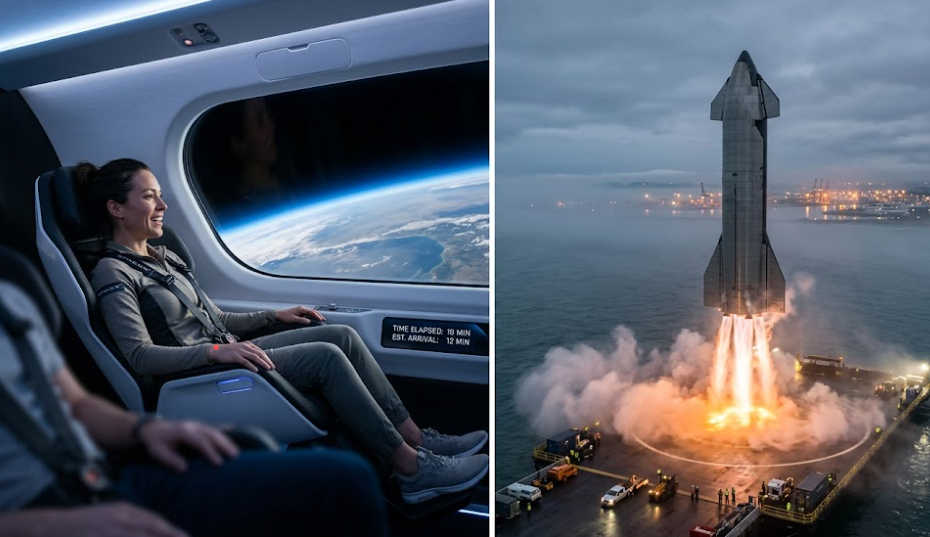 Terrestrial Rocket Travel:
