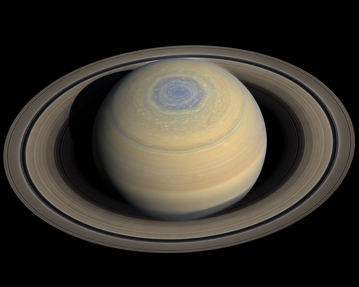 Saturn's hexagon